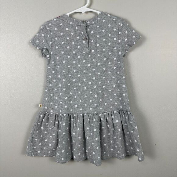 Kate Spade Dotted Dress Girls Size 4 Camera Print Short Sleeve Grey - Picture 3 of 3